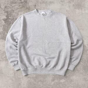 Tultex Heather Grey Crewneck Distressed Blank Sweatshirt Boxy XL 1990s Essneital